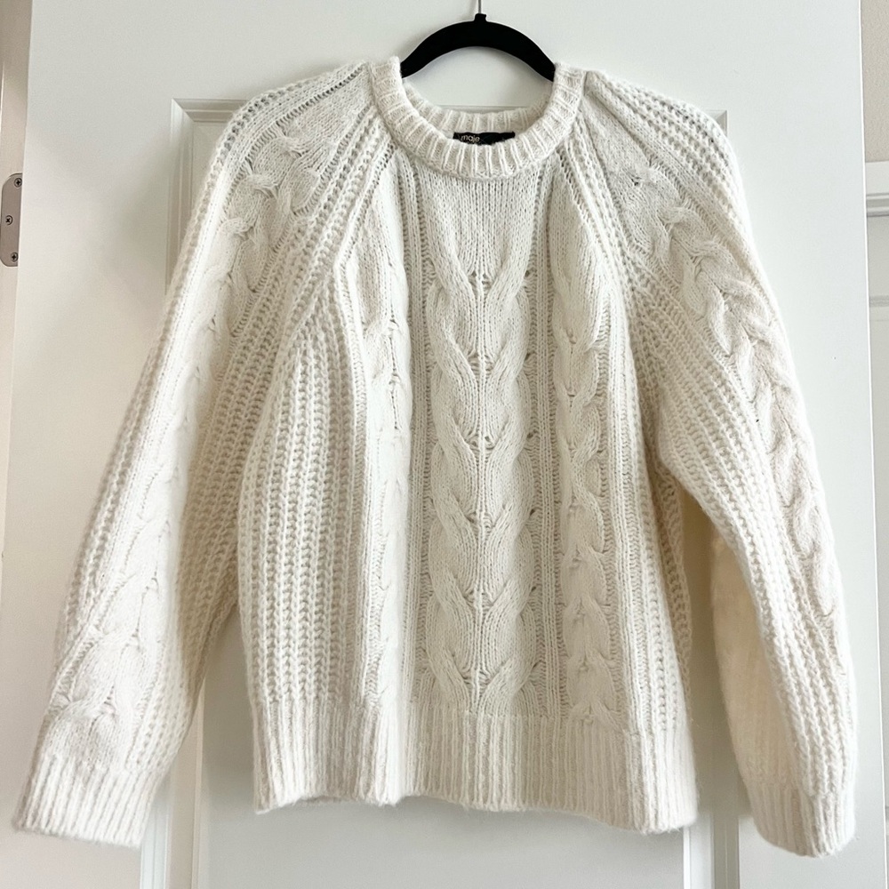 Maje Alpaca/Wool Blend Sweater